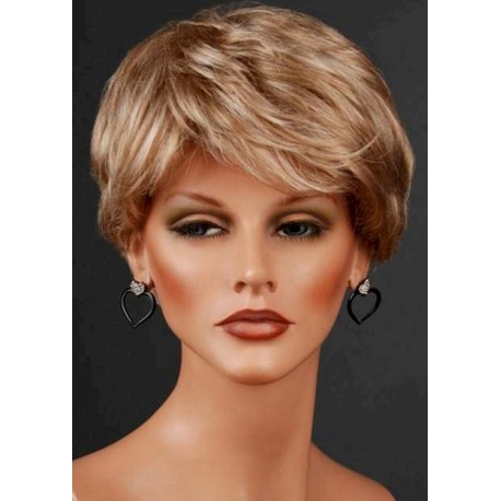 perruque femme courte blonde