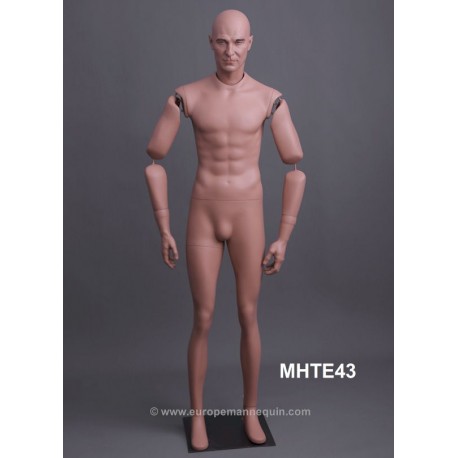 Homme debout articulé MH TE43 Tête amovible